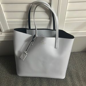 Authentic gently used light blue Kate Spade leather tote